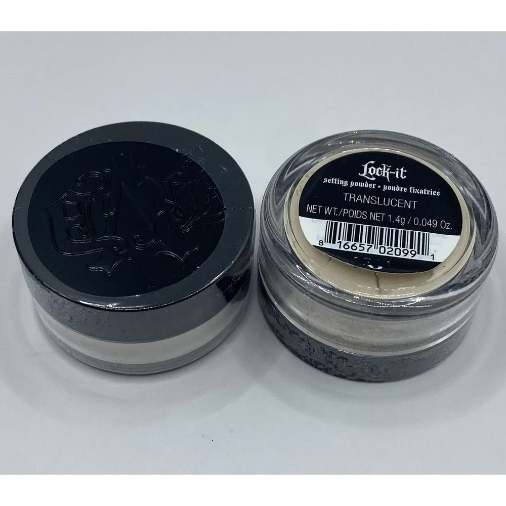 2x KVD Lock-It TRANSLUCENT Setting Powder Mini Travel Size 0.049 oz/ 1.4 g